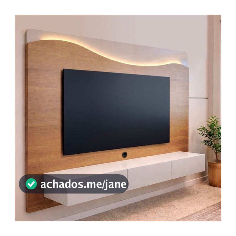 Painel para TV até 86 Polegadas Lumiere 3 Gavetas com Led - Artely Móveis