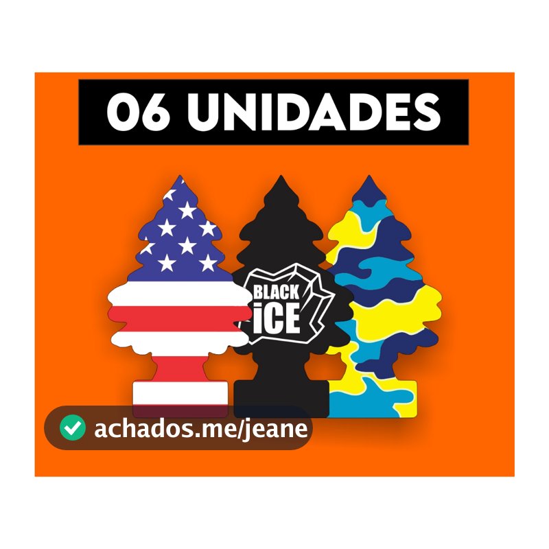 Kit 6 Cheirinho Aromatizante Para Carro Novo Cheiroso Pinheiro Sortidos - Envio Rápido