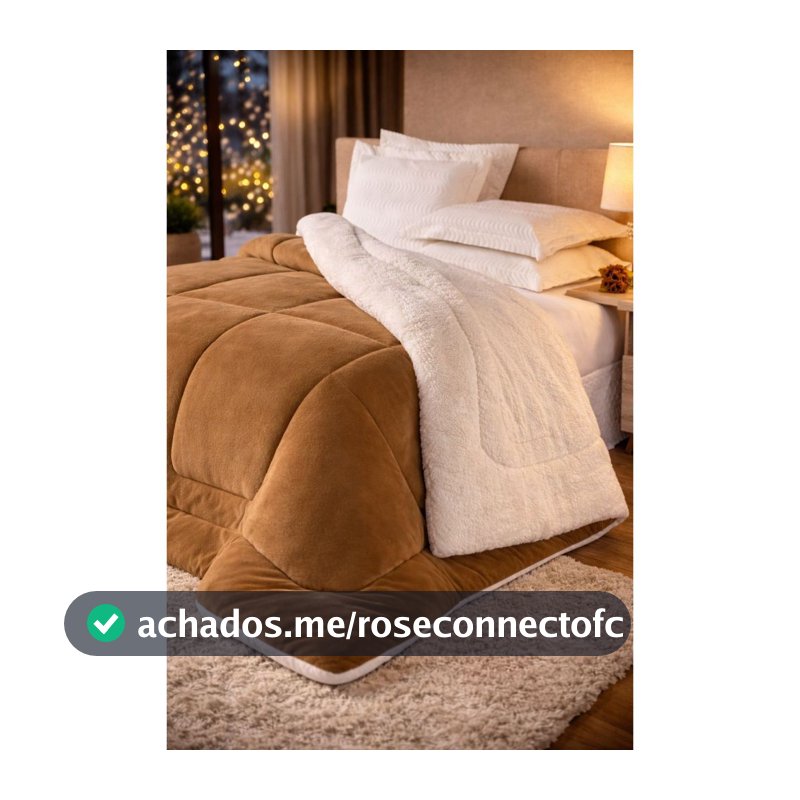 Edredom Cobertor Coberdrom Sherpa Casal Queen Grosso Macio