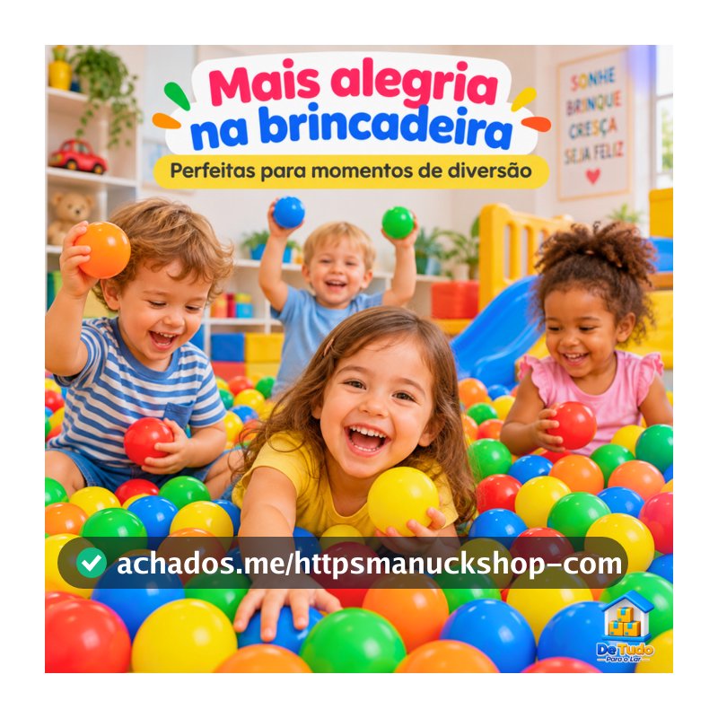 Bolinhas Para Piscina Infantil Criança Pet Pets Coloridas Resistente Não Amassa Kit
