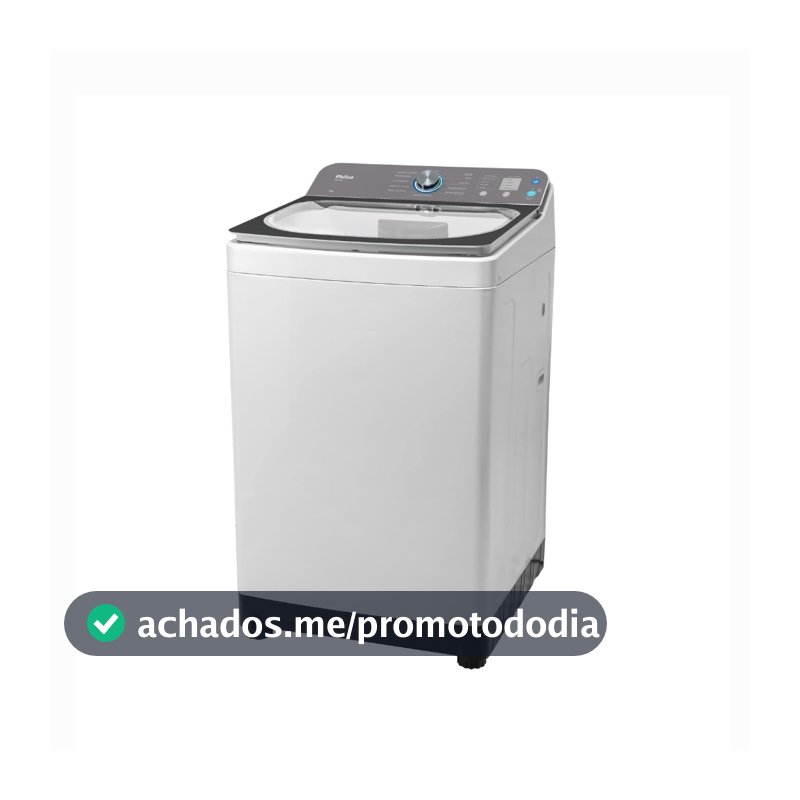 Máquina de Lavar Roupas Philco 14Kg, 12 Lavagens, Cesto Aço Inox, Pés Niveladores Ajustáveis PLR14A