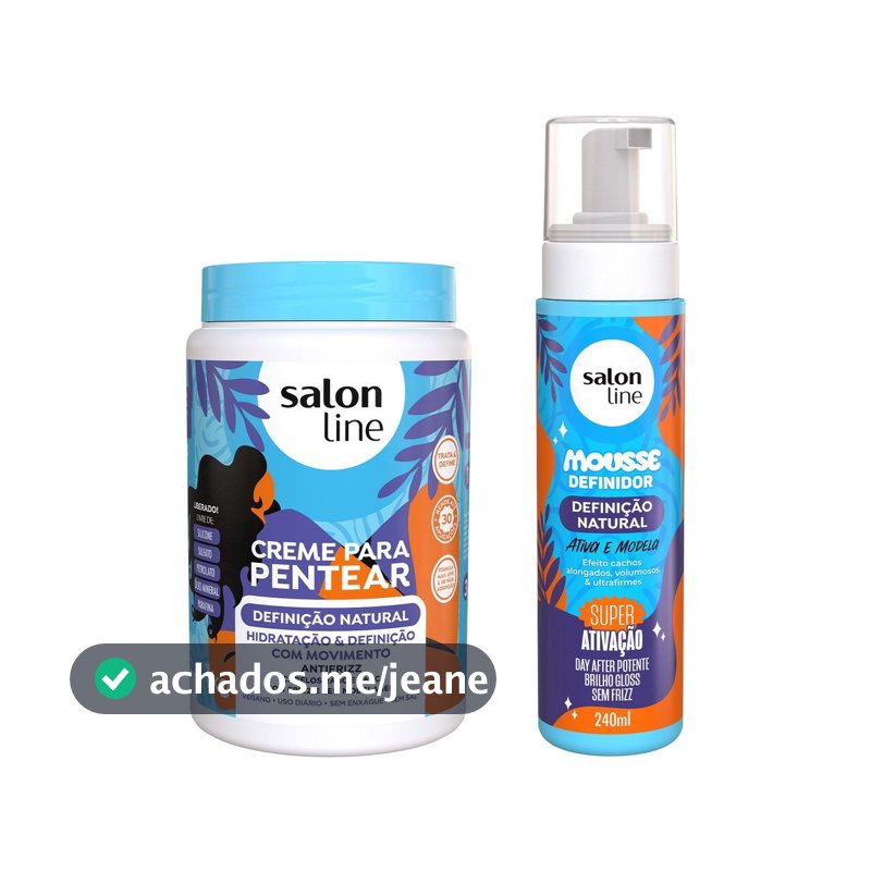 Kit Definição Natural com Mousse e Creme para Pentear