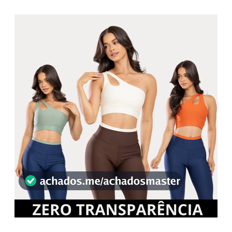 Conjunto Fitness de Academia Feminino Bicolor Calça Legging e Top Alça Zero Transparência Malhar Treino