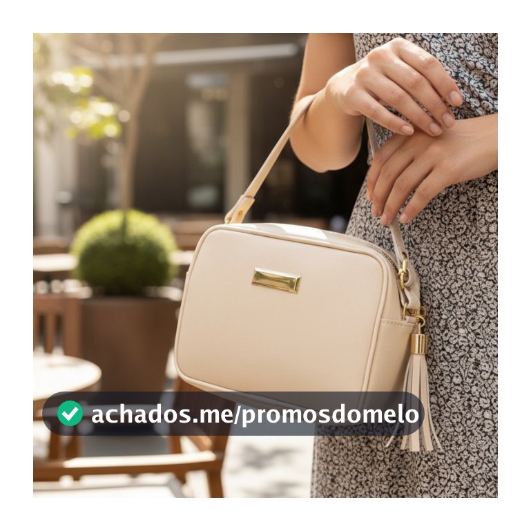 Bolsa Feminina Media Quadrada Transversal Moda Blogueira Virginia Envio Imediato