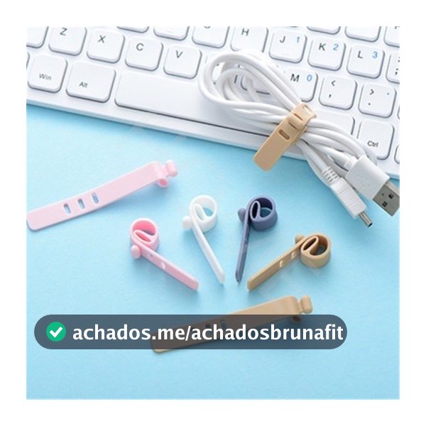 Cabo de Dados Criativo Cabo de Dados Cabo de Silicone Amarração de Fone de Ouvido Fixo Fivela Organizador de d