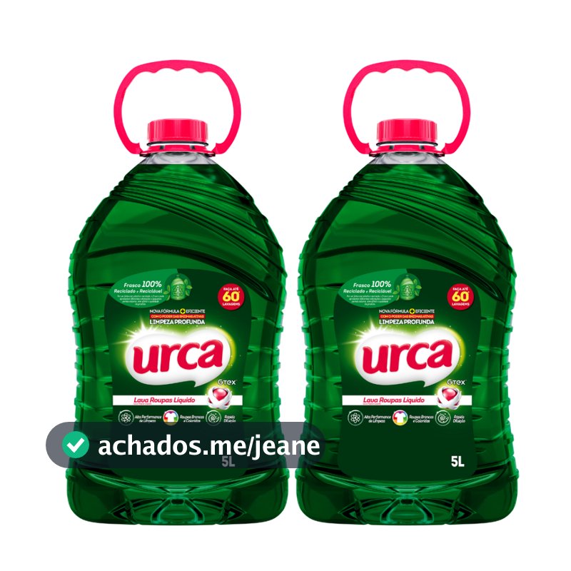 Kit 2 Lava Roupas Liquido Urca - 5l
