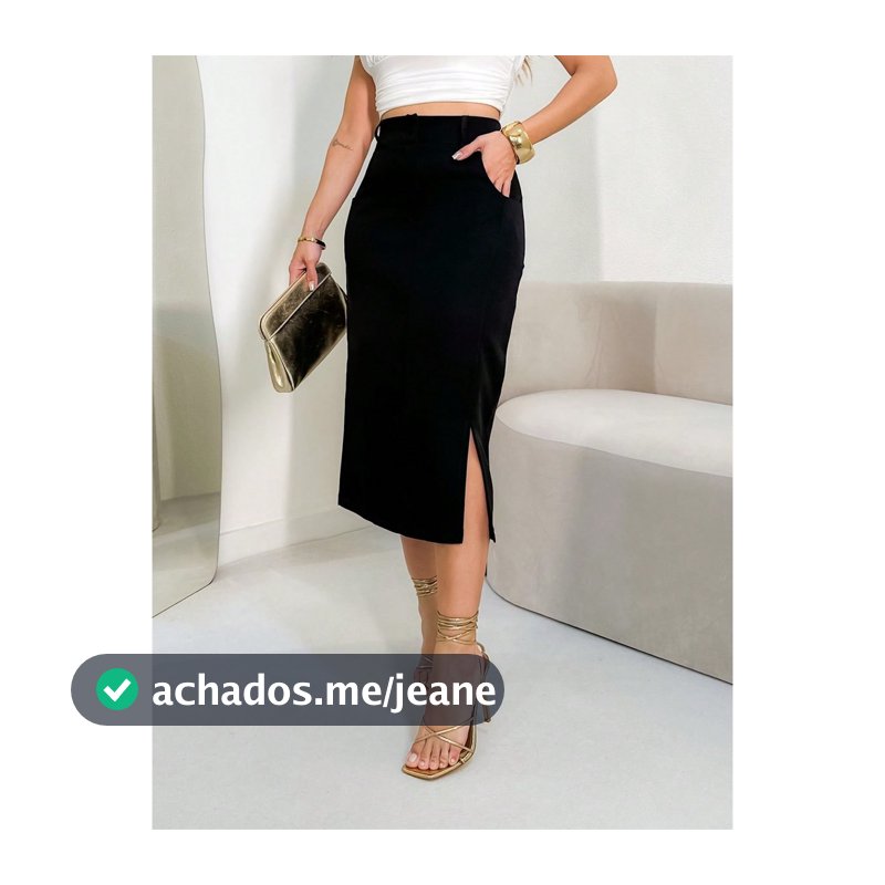 ONSAY Saia longa monocromatica em alfataria , com bolsa laterais e detalhas em ziper e botao/DD063