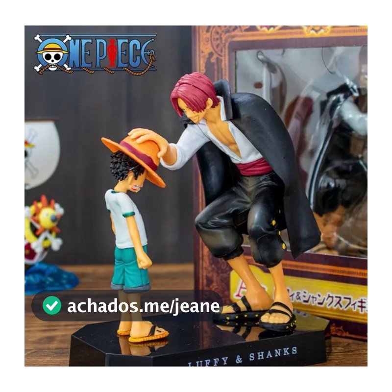 Luffy & Shanks boneco 2 peças