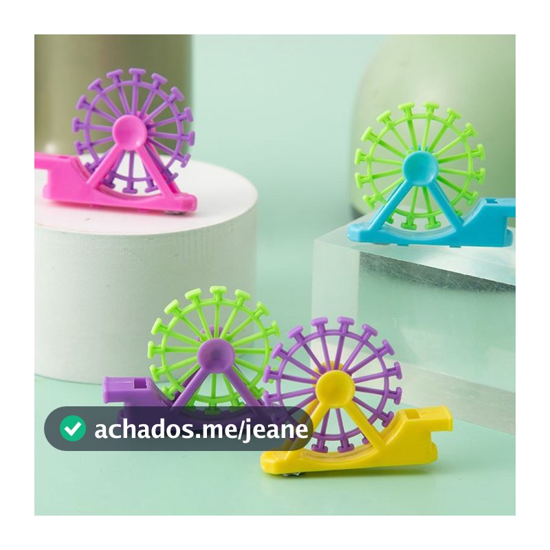 Apito em forma de roda gigante apito criativo brinquedo pequeno infantil de plástico