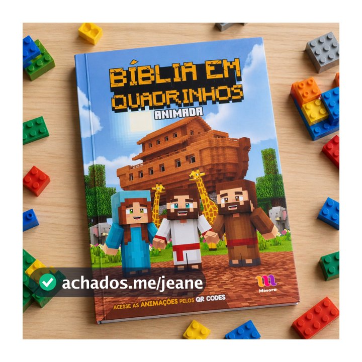 Bíblia em Quadrinhos Estilo Minecraft - Histórias Bíblicas Ilustradas para Crianças