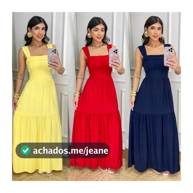 "VESTIDO LONGO BRISA FRANZIDA"