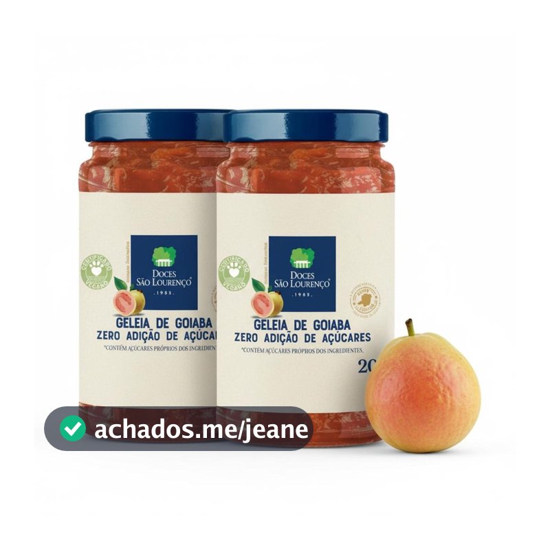 Kit c/ 2und Geleia Diet de Goiaba SAO LOURENCO 200g