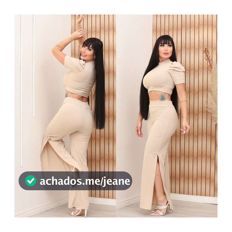 Conjunto Feminino Princesa Blusa Manga Curta Bufante Conjuntinho Feminino Canelado