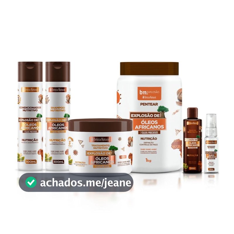 Kit Óleos Africanos + Reparador de Pontas bn.Cachos