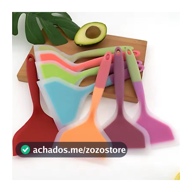 Espátula de Silicone Antiaderente Multiuso para Cozinha de Bovino Ovo Raspador Pizza Cozinha  WL-2466