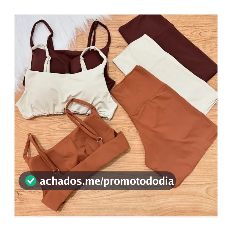 Conjunto Fitness Feminino Compressão e Sustentação suplex Premium Treino, Academia e Corrida zero transparencia