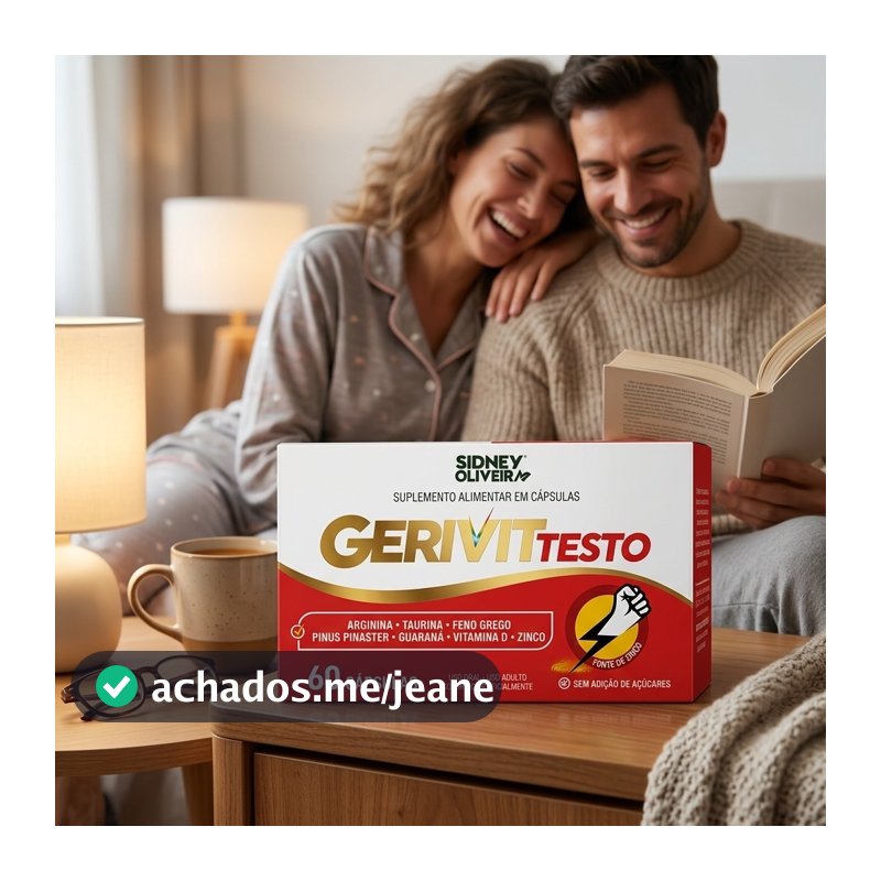 Alpha Testo Premium GERIVIT Energia Masculina, Disposição, Vitalidade Performance Diária 60 Cápsulas