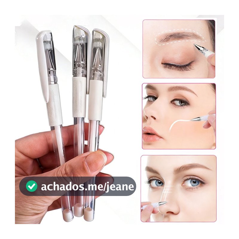 3 Caneta Para Design De Sobrancelhas Micropigmentação Gel Branca Microblading Marcação Da Pele
