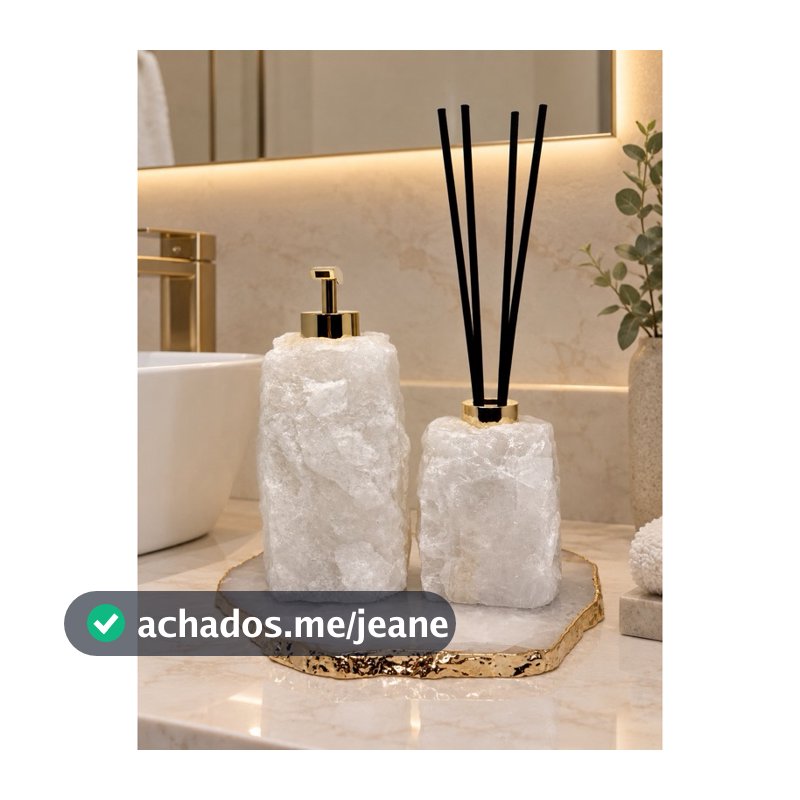 Kits Lavabo Com Bandeja Saboneteira Difusor e Bandeja