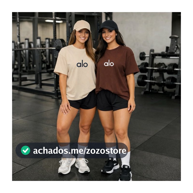 Kit 2 Camiseta Feminina Estampada Ola Yoga 100% Algodão Camisa Para Caminhada Envio Imediato