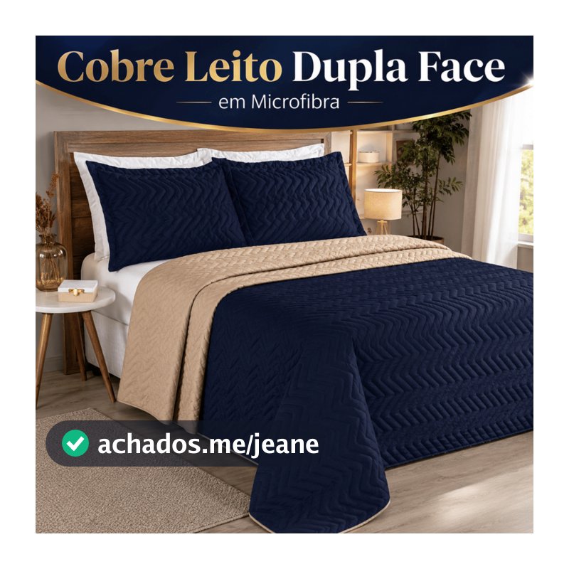 Colcha Lisa Casal Queen Solteiro King Dupla Face Kit Cobre Leito 3 Peças Antialérgico
