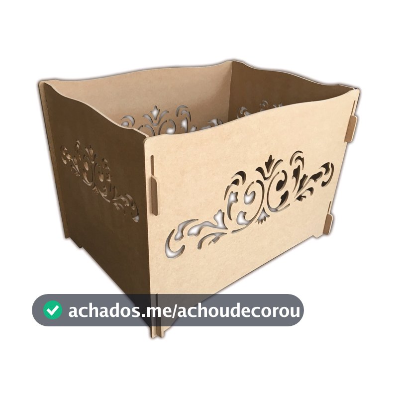 Caixa Porta Presentes Em Mdf Provençal Para Decoração Festas