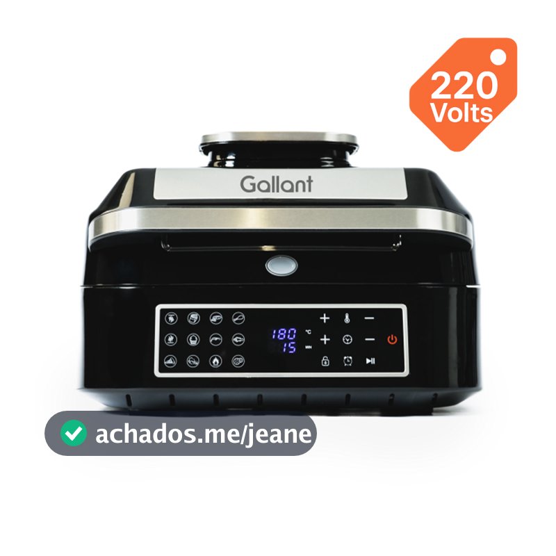 Fritadeira Elétrica Air Fryer 12 Em 1 Barbecue Gallant 6,5L One-Touch GFE06 220v
