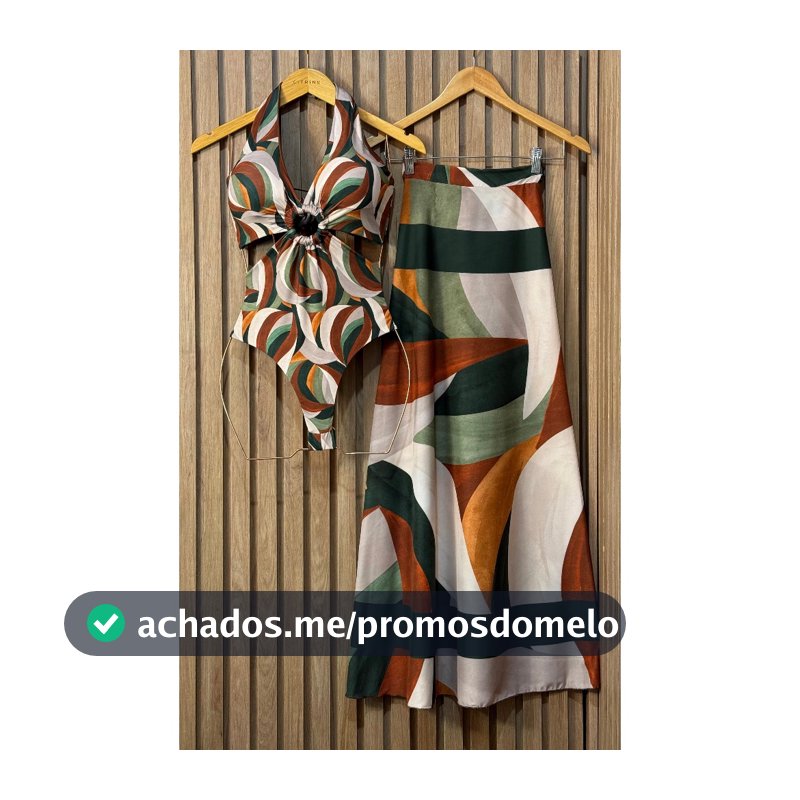 Conjunto Body/maiô + Pareô Saida De Praia
