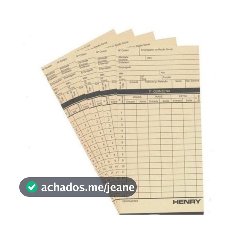 Cartão para cartográfico henry plus ou forte - 50 unidades