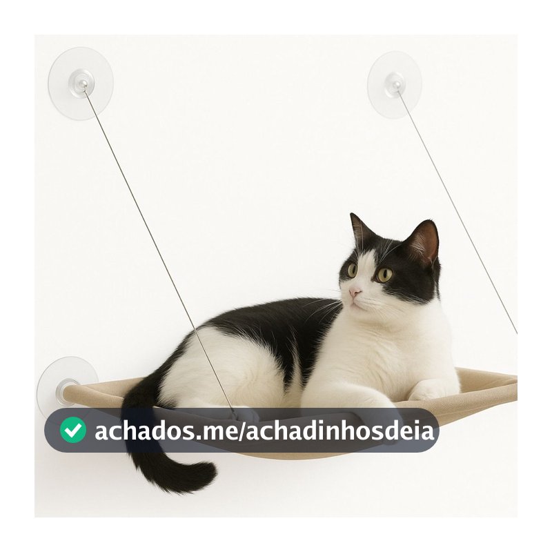 Cama Suspensa para Gato Caminha Ventosa Cola na Janela de Gatos Pet Ninho Gatificação Panorâmico