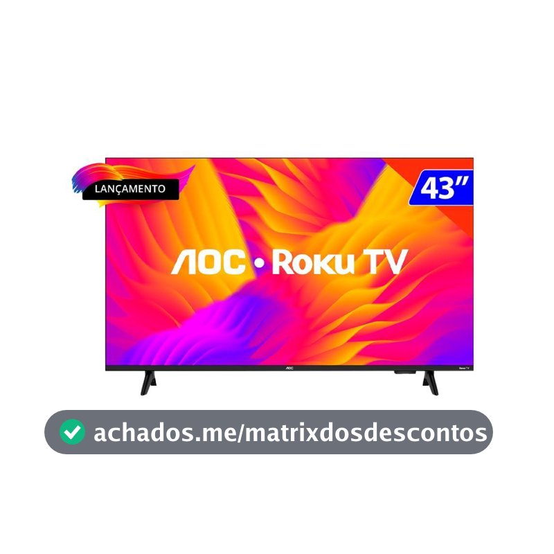 Smart TV 43P Roku 43S5155/78G S5155 Full HD Preto