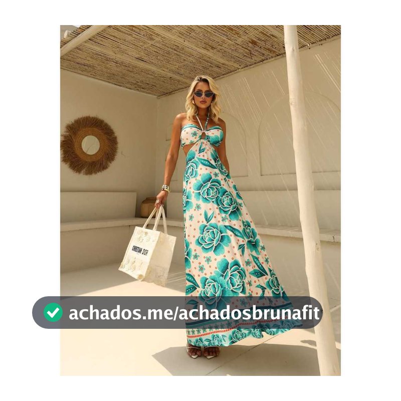 VESTIDO LONGO LUXU ESTAMPADO FLORAL DE AMARRAÇÃO CRUZADO NA FRENTE
