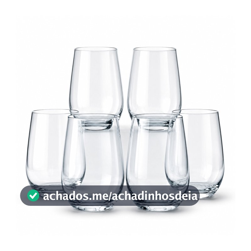 Kit 6 Copos de Vidro 480ml Nadir Figueiredo Dubai Long Drink