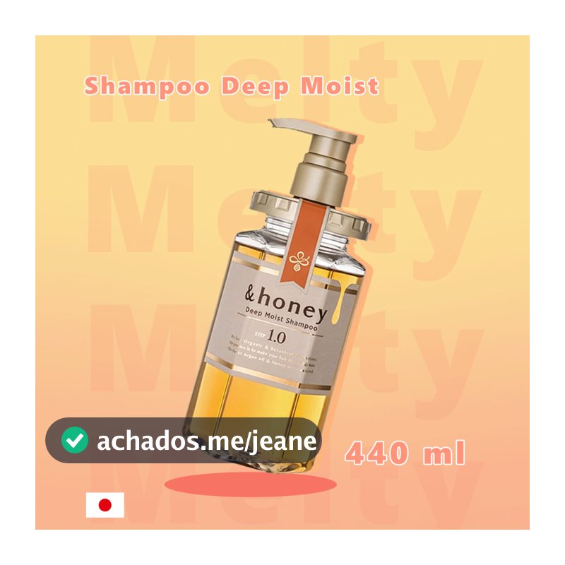 [ &Honey Deep Moist Shampoo ] Shampoo oriental para cabelos ressecados sem brilho