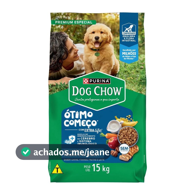 Ração Dog Chow Cães Filhotes Médios e Grandes  - 15kg