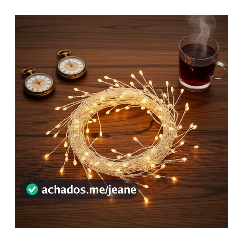 3M 6M USB Pisca-Pisca Fada, Luz Amarela Quente, Dobrável, Natal e Festas