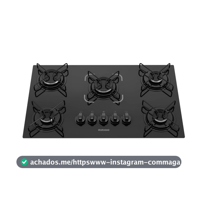 Cooktop Itatiaia Essencial 5 Bocas Preto – Bivolt 127V/220V com Acendimento Automático