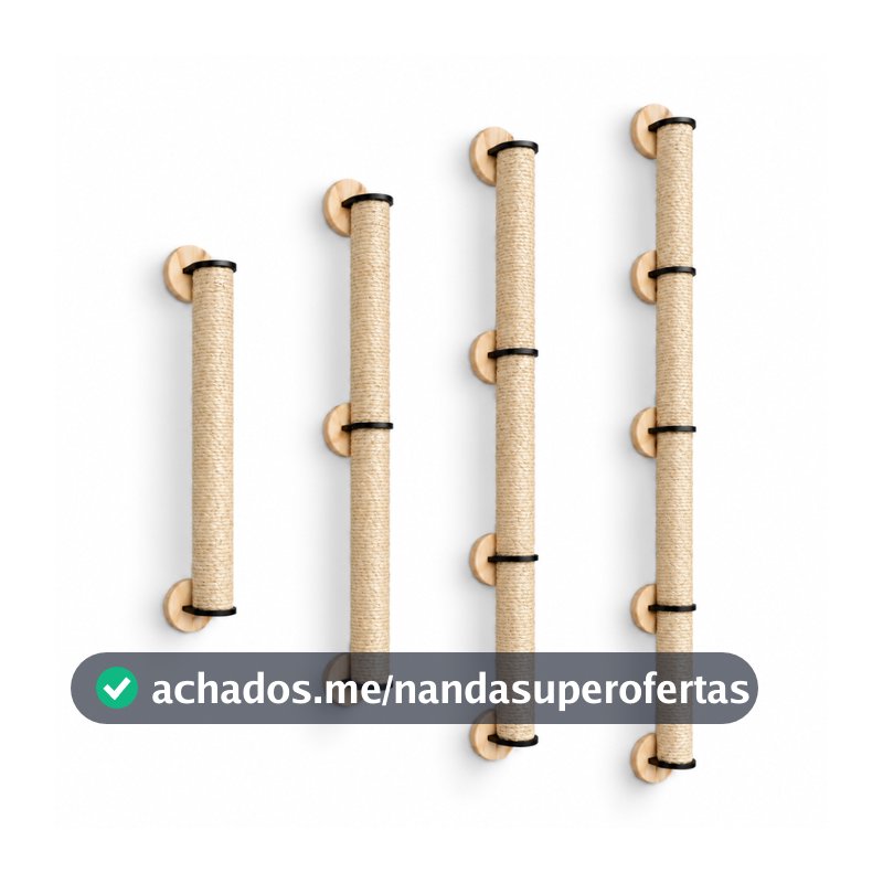 Arranhador de Parede Gigante Sisal Poste Brinquedo Pet