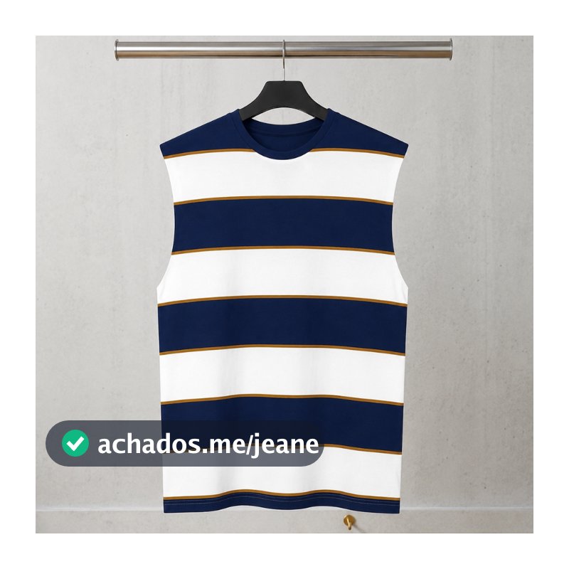 Regata Machão Masculina Cotton Algodao com Elastano Listrada Regata Cavada Conforto Premium Treino e Academia
