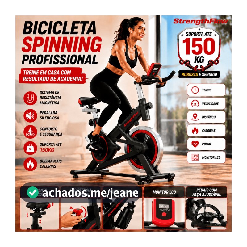 Bicicleta dinâmica profissional, adequada para locais de ginástica e Fitness-150kg