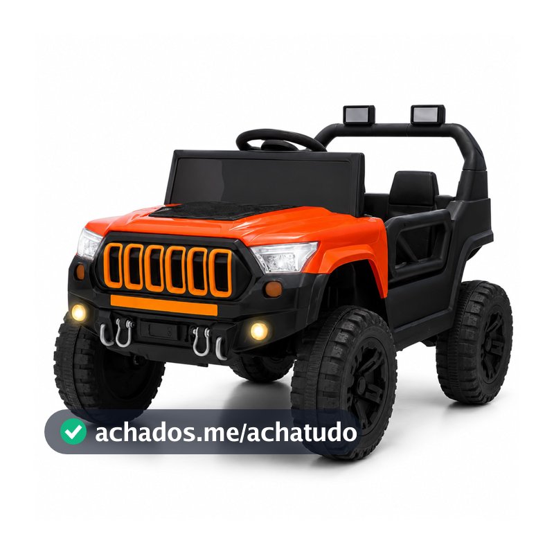 Carro Elétrico Infantil 12V Titan | Controle Remoto para Pais | Bluetooth | LED | Até 30kg