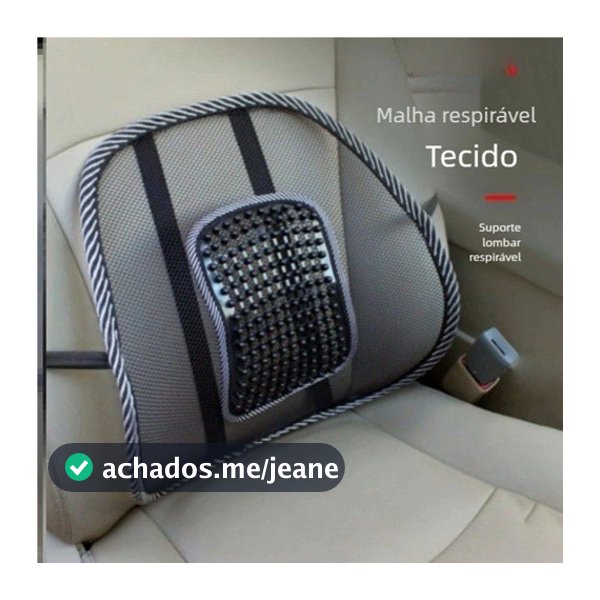 Encosto Lombar Ortopédico Ergonômico Corretor Postural  Cuidados Com A Coluna Pronta Entrega
