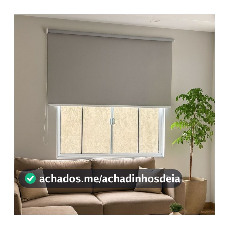 Cortina Persiana Rolo Blackout - Largura 1,00x1,20 Altura