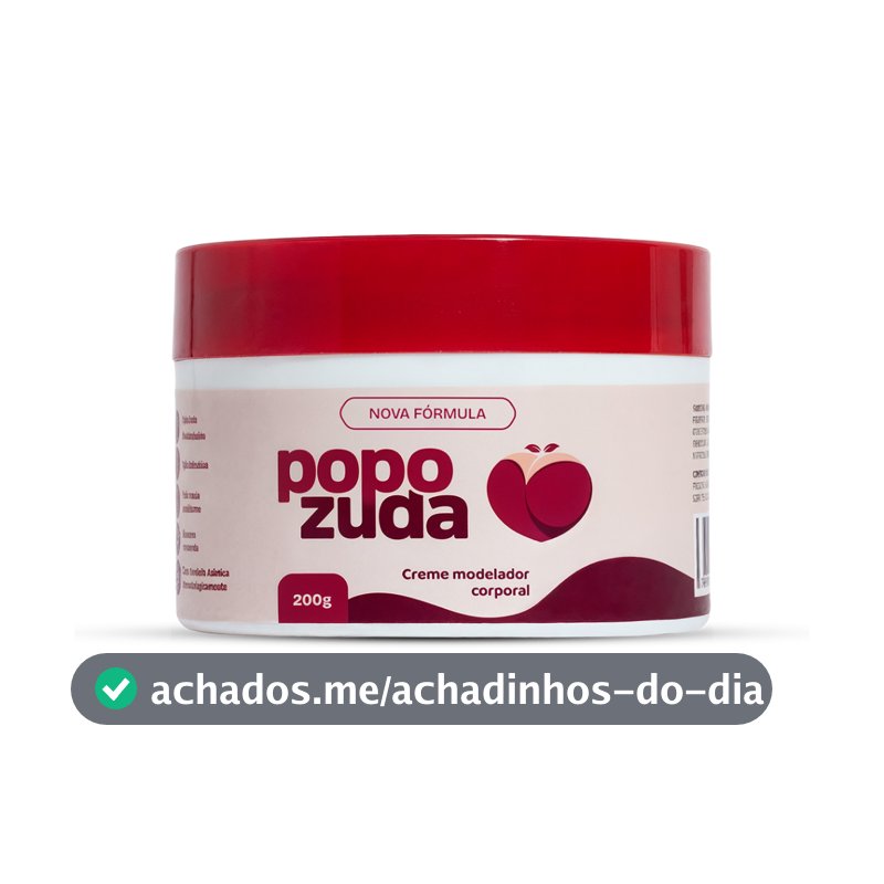 Popozuda Creme Corporal Termoativo para Estrias e Celulite 200g | Efeito Aquecimento