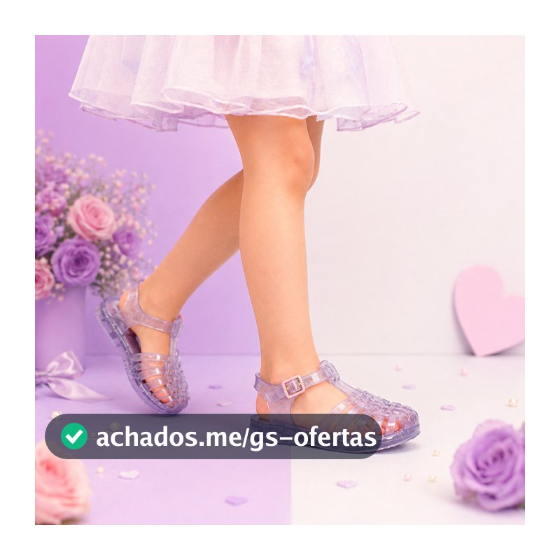 Sandália Baby MEL Fechada Do 17 Ao 24 Confortável Sensação Oferta Promoção Envio Imediato