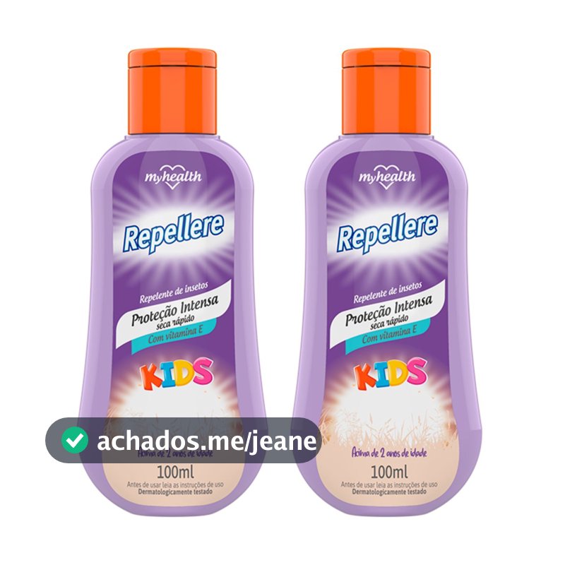 Kit 2 Repelente De Insetos Kids 100Ml Repellere - My Heath