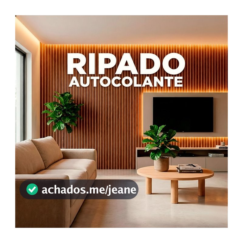 Painel de Ripado MDF Autocolante  - Moderno e Elegante
