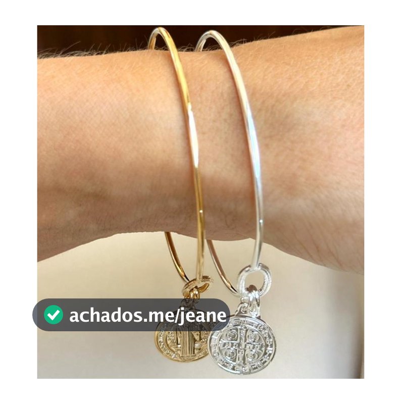 Bracelete Feminino São Bento Prata 925 Fecho Premium Ouro18k