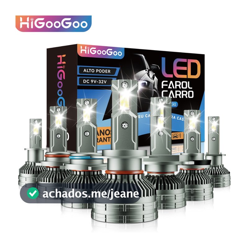 HiGooGoo G70 200W 40000LM Carro Led Lâmpadas De Farol Luz De Nevoeiro Para H1 H3 H4 H7 H11 H27 9005 9006 6500K