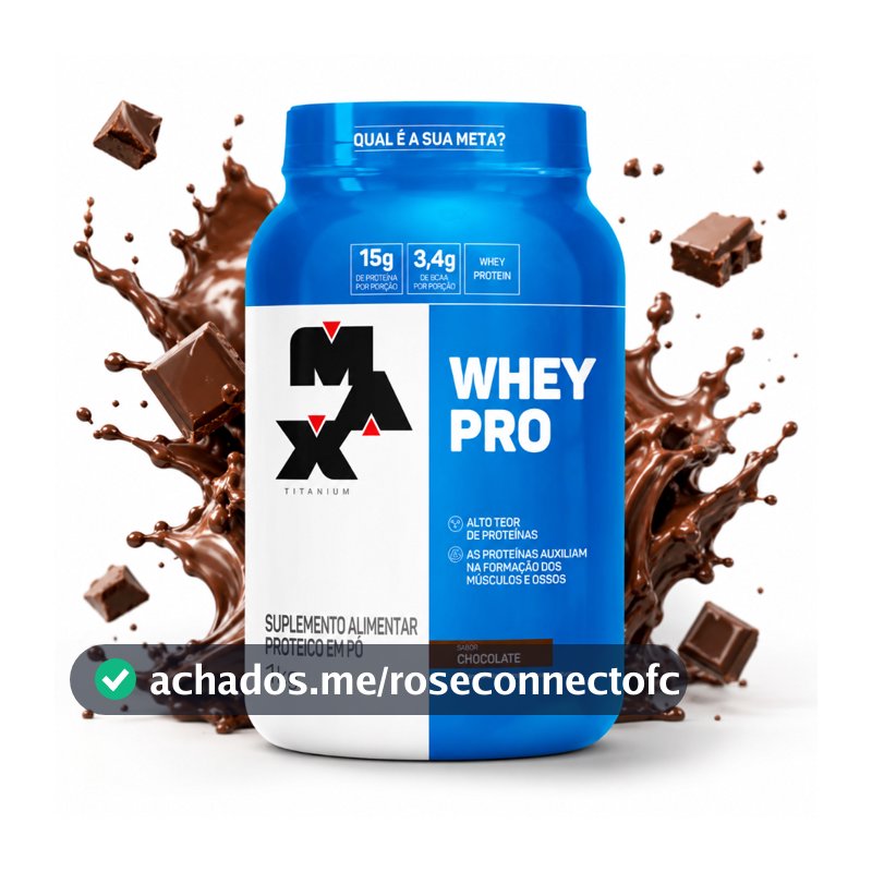 Whey Pro Max Titanium Protein Pro Com Bcaa E Aminoácidos 1kg